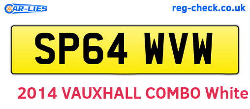 SP64WVW are the vehicle registration plates.