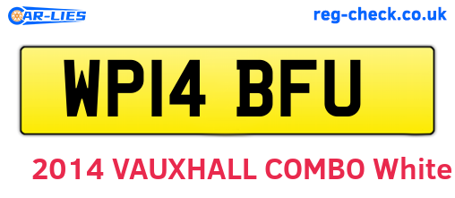 WP14BFU are the vehicle registration plates.