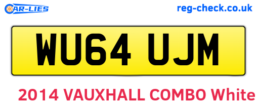 WU64UJM are the vehicle registration plates.