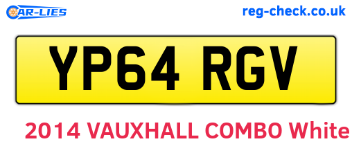 YP64RGV are the vehicle registration plates.