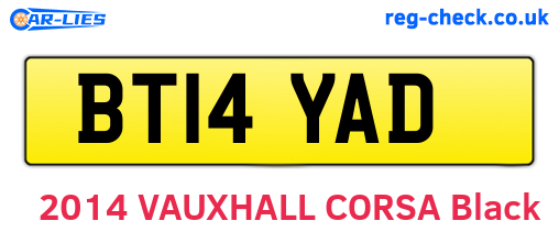 BT14YAD are the vehicle registration plates.
