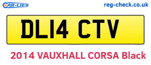 DL14CTV are the vehicle registration plates.