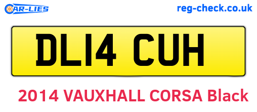 DL14CUH are the vehicle registration plates.