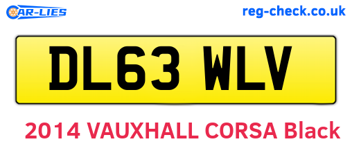 DL63WLV are the vehicle registration plates.