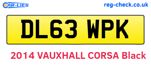 DL63WPK are the vehicle registration plates.