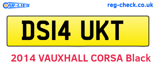DS14UKT are the vehicle registration plates.