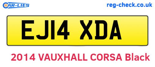 EJ14XDA are the vehicle registration plates.