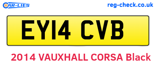 EY14CVB are the vehicle registration plates.