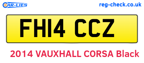 FH14CCZ are the vehicle registration plates.