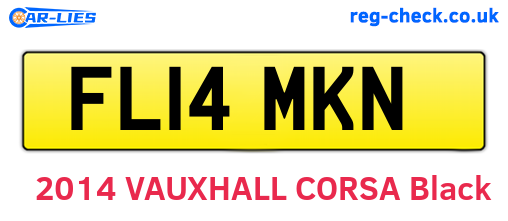 FL14MKN are the vehicle registration plates.
