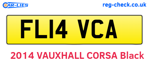FL14VCA are the vehicle registration plates.