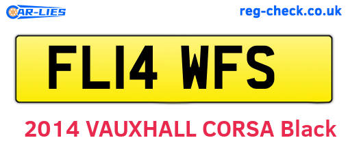 FL14WFS are the vehicle registration plates.