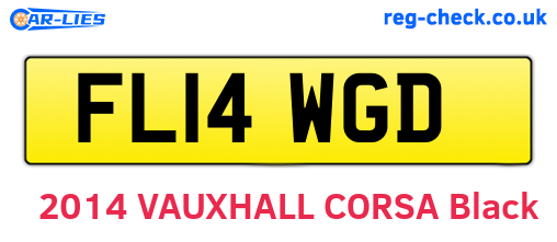 FL14WGD are the vehicle registration plates.
