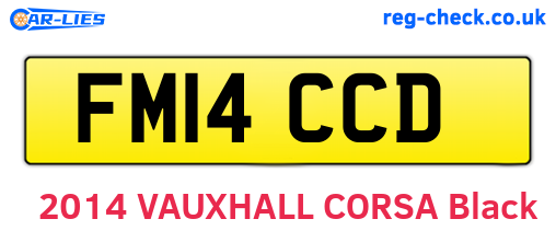 FM14CCD are the vehicle registration plates.