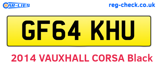 GF64KHU are the vehicle registration plates.