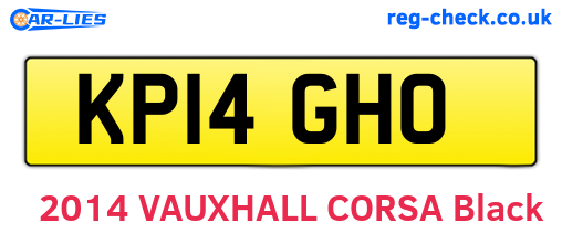 KP14GHO are the vehicle registration plates.