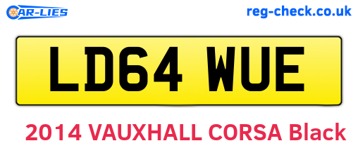 LD64WUE are the vehicle registration plates.