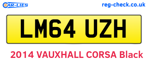 LM64UZH are the vehicle registration plates.