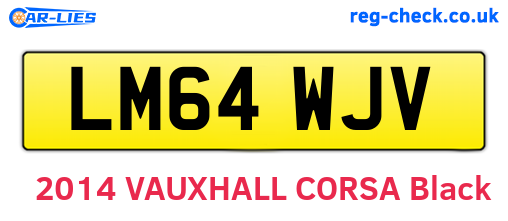 LM64WJV are the vehicle registration plates.