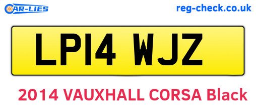 LP14WJZ are the vehicle registration plates.