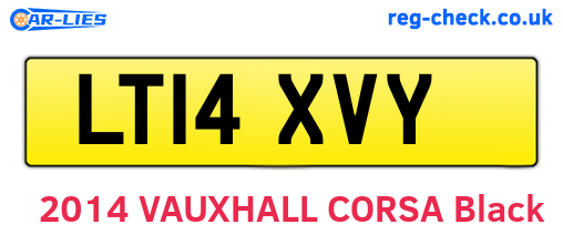 LT14XVY are the vehicle registration plates.