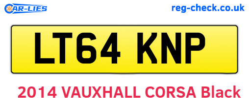 LT64KNP are the vehicle registration plates.