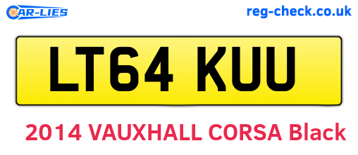 LT64KUU are the vehicle registration plates.