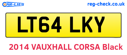 LT64LKY are the vehicle registration plates.