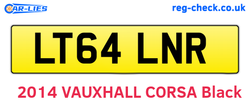 LT64LNR are the vehicle registration plates.