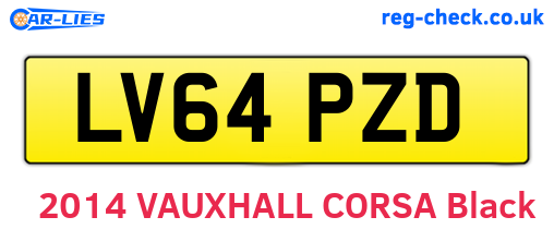LV64PZD are the vehicle registration plates.