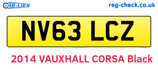 NV63LCZ are the vehicle registration plates.