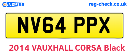 NV64PPX are the vehicle registration plates.