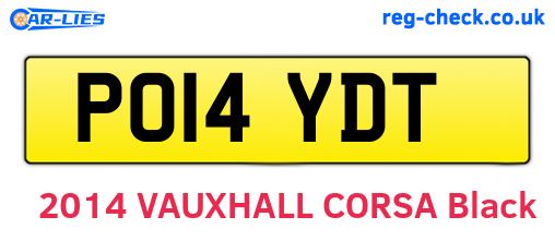 PO14YDT are the vehicle registration plates.