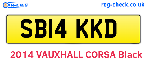 SB14KKD are the vehicle registration plates.