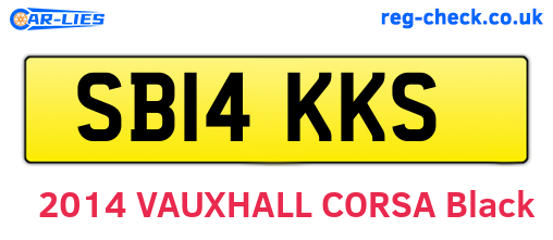 SB14KKS are the vehicle registration plates.