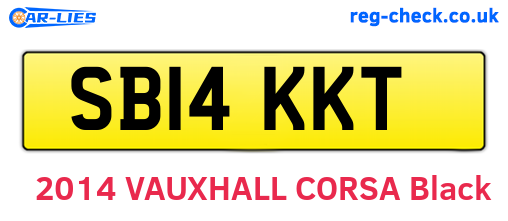 SB14KKT are the vehicle registration plates.