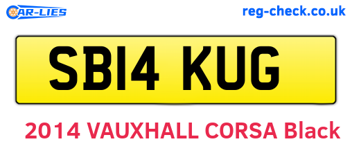 SB14KUG are the vehicle registration plates.