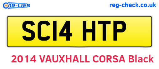 SC14HTP are the vehicle registration plates.