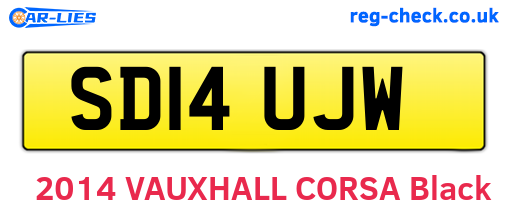 SD14UJW are the vehicle registration plates.