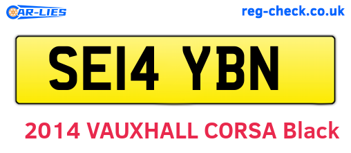SE14YBN are the vehicle registration plates.