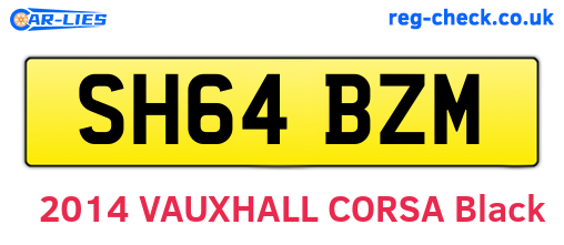 SH64BZM are the vehicle registration plates.