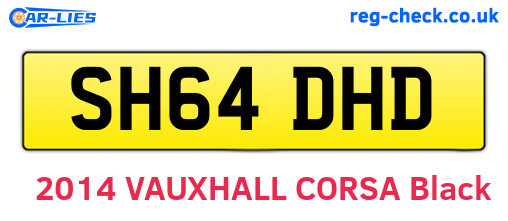 SH64DHD are the vehicle registration plates.