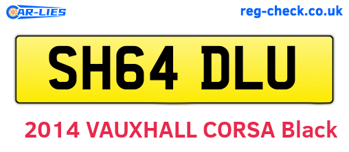 SH64DLU are the vehicle registration plates.
