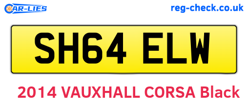 SH64ELW are the vehicle registration plates.