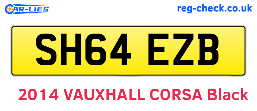 SH64EZB are the vehicle registration plates.