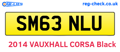SM63NLU are the vehicle registration plates.