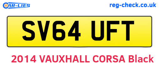 SV64UFT are the vehicle registration plates.