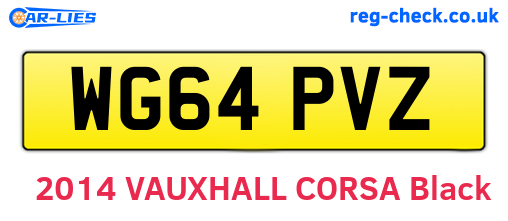 WG64PVZ are the vehicle registration plates.