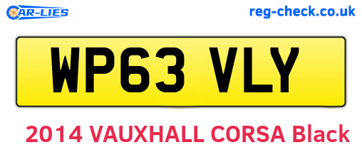WP63VLY are the vehicle registration plates.