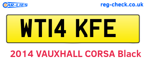 WT14KFE are the vehicle registration plates.